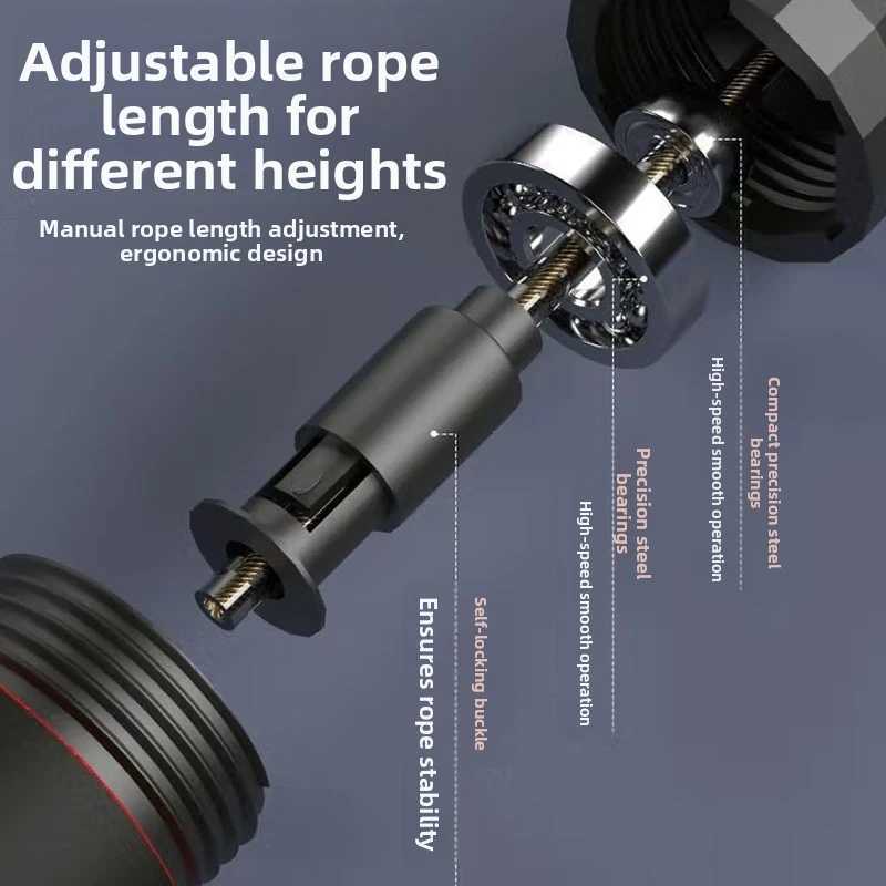 Adjustable Tangle-Free Speed Wire Jump Rope Workout with Foam Handles for Fitness Home Workouts and Slim Body M260319