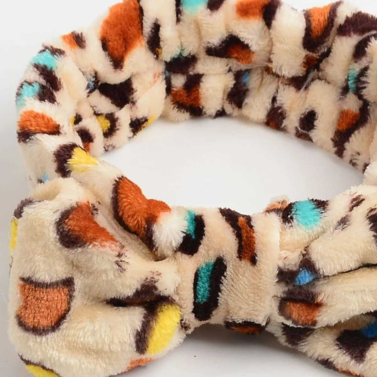 6 Pcs Spa Facial Headbands Set - Soft Fleece Headbands for Makeup Face Washing Skin Care Yoga and Shower with Bow Hair Band H260319