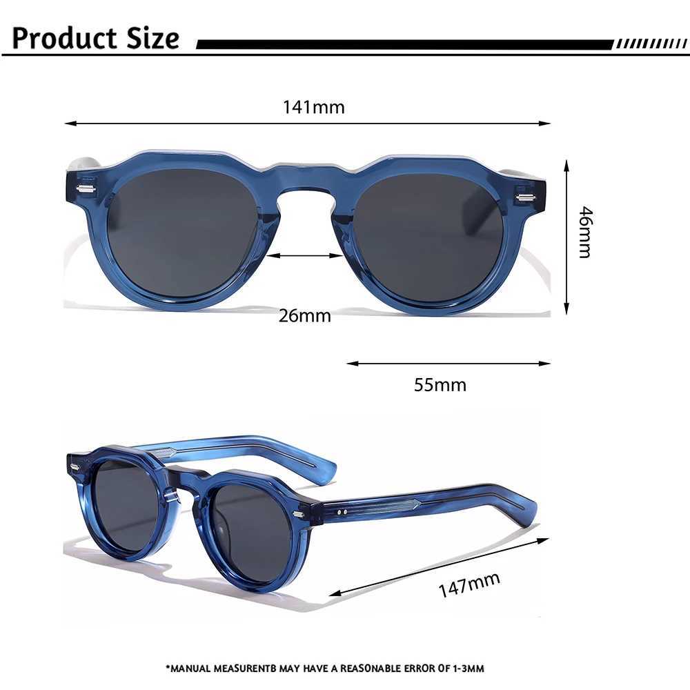 CATERSIDE Acetate Simple Men Sunglasses Polarized Small Frame High-Quality Frame Sun Glasses Women Party Travel Outdoor Glasses H260319 - view 6