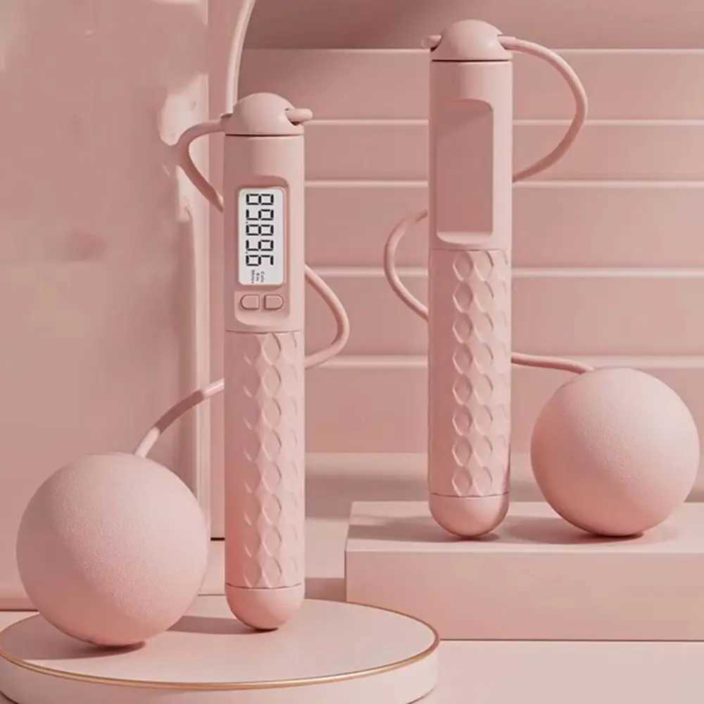 Anti-Skid Counting Jump Rope Ball Solid color 3M Length Jump Rope with Counter Cordless Adjustable Fitness Jump Rope M260319