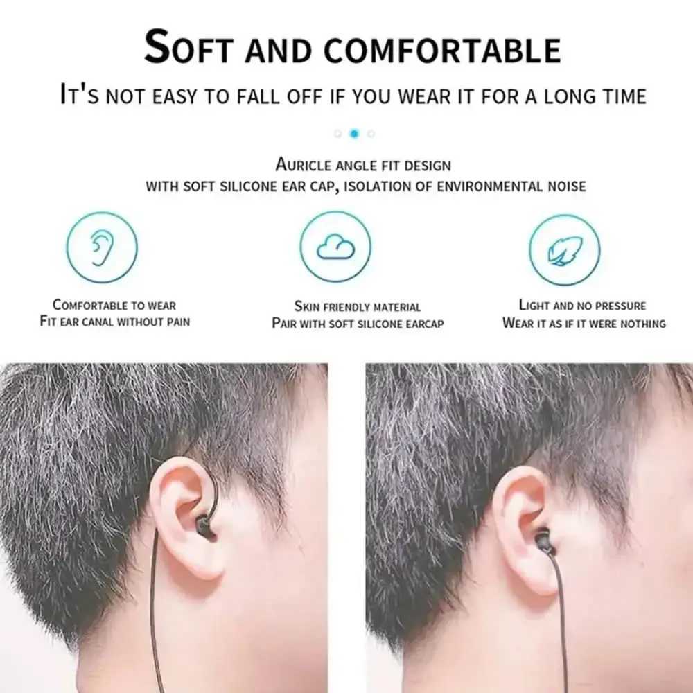 35mm Single Side Earbud Headsets Retractable Wired Headset No Microphone Mono Earplugs Wired Headset USB C Single Headphones D260319