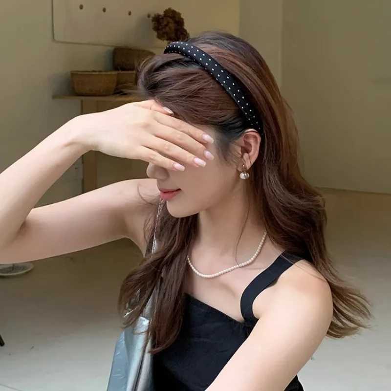 Polka Dot Wide-brimmed Headbands Womens Korean Simple Versatile Hair Band Hair Accessories H260319