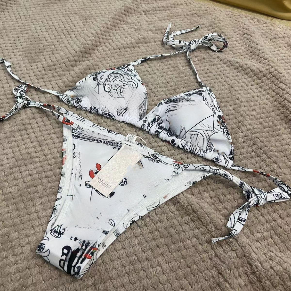 Summer Beach Sunshine Womens chrome Swimwear swimsuit designer high-end luxury Bikini C letter Diamond Stitching sexy one-piece swimsuit two-piece ch bikinis b0f