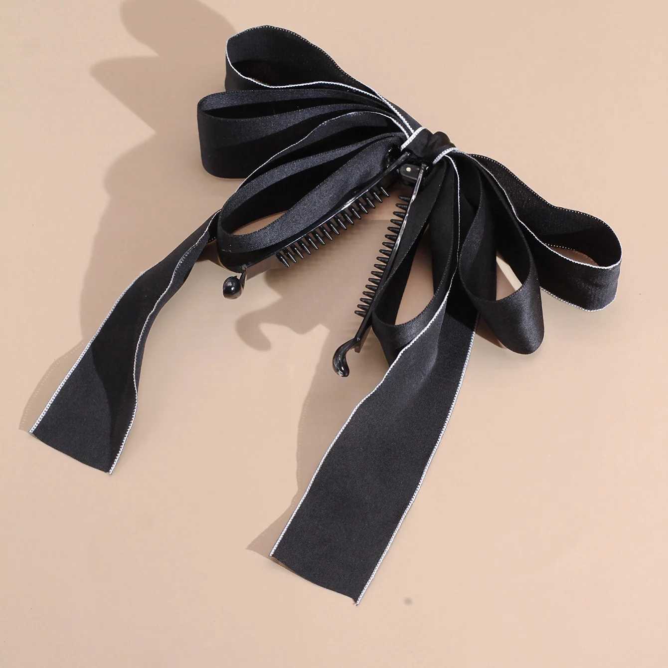 Lystrfac New Bow Hairgrps Hair Claw Bow Hair Clips for Women Girls Back Head Hairpin Horsetail clip Fashion Hair Accessories H260319