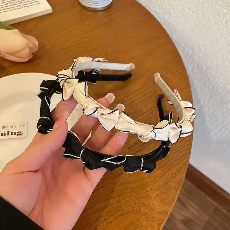 1pc Bow tie headband Korean style temperament small fragrance headband hair clip headband pressure hair accessory H260319