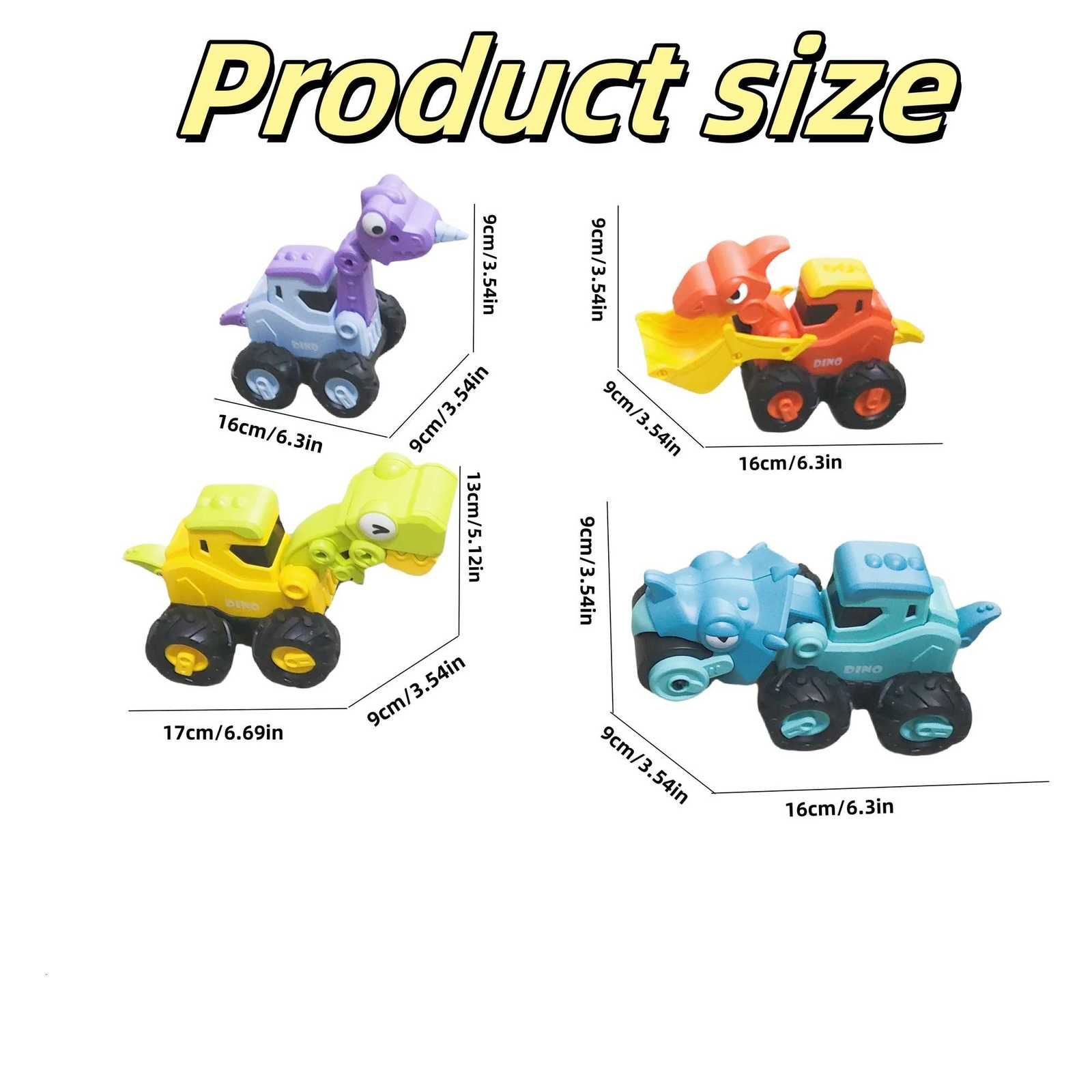 Childrens Dinosaur Press Toy Engineering Car Inertial Walking Power Returning Car Baby Puzzle Boy Toy Car Y260319