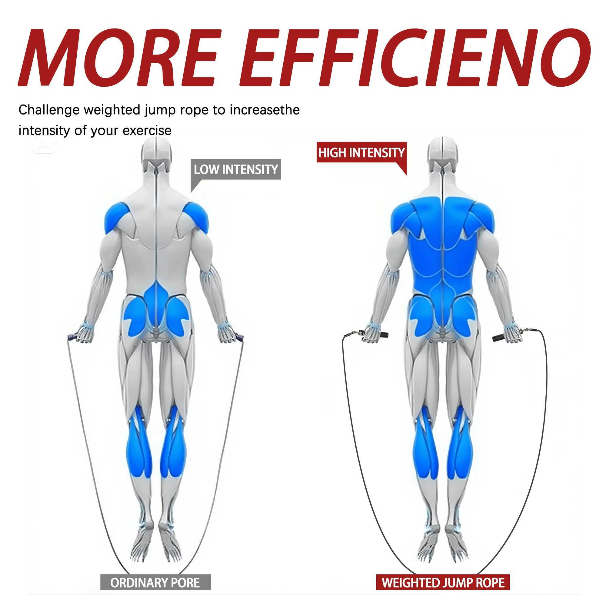 1 Set MOGOLD Professional Jump Rope Adult Weighted Fat Burning Body Shaping Indoor Gym Workout Equipment Aerobic Unisex M260319