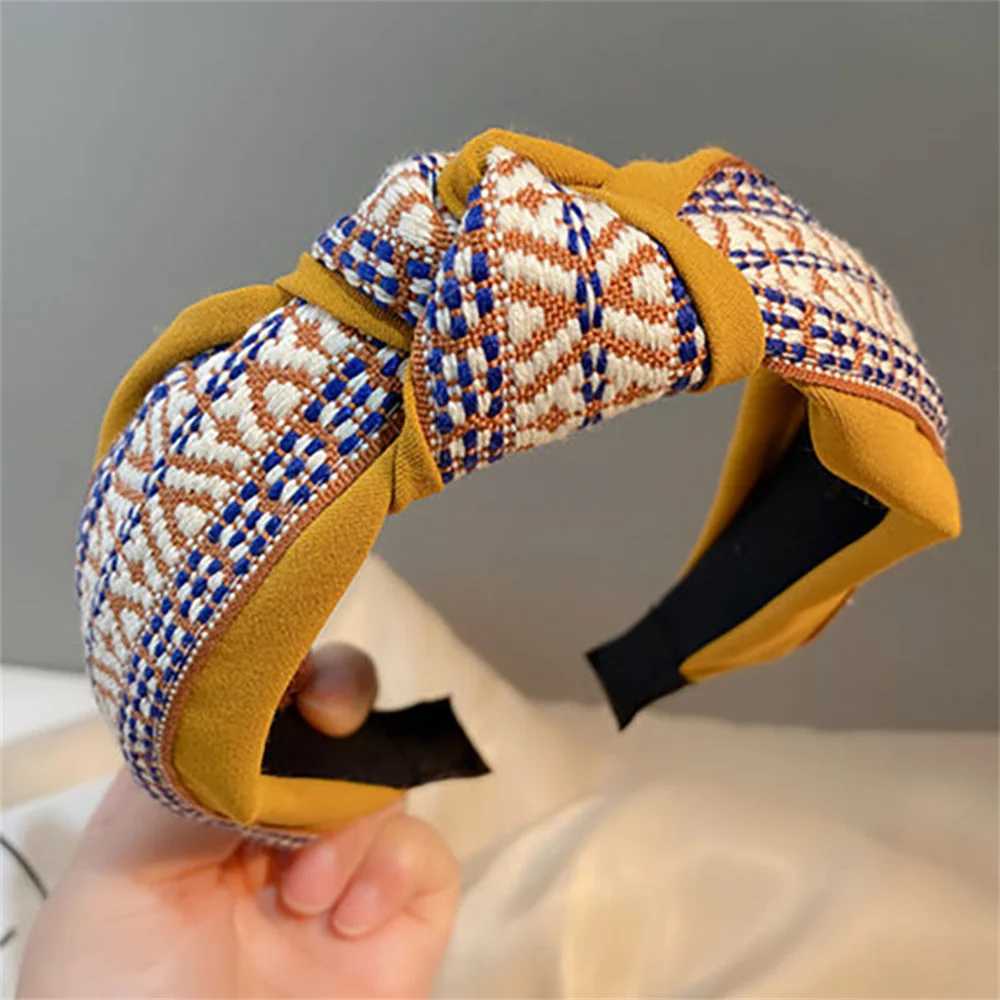 Knotted Wide Hairbands For Women Girl Headbands Fashion Fabric Hair Bands Female Bohemia Hair Hoop Hair Accessories Gift H260319