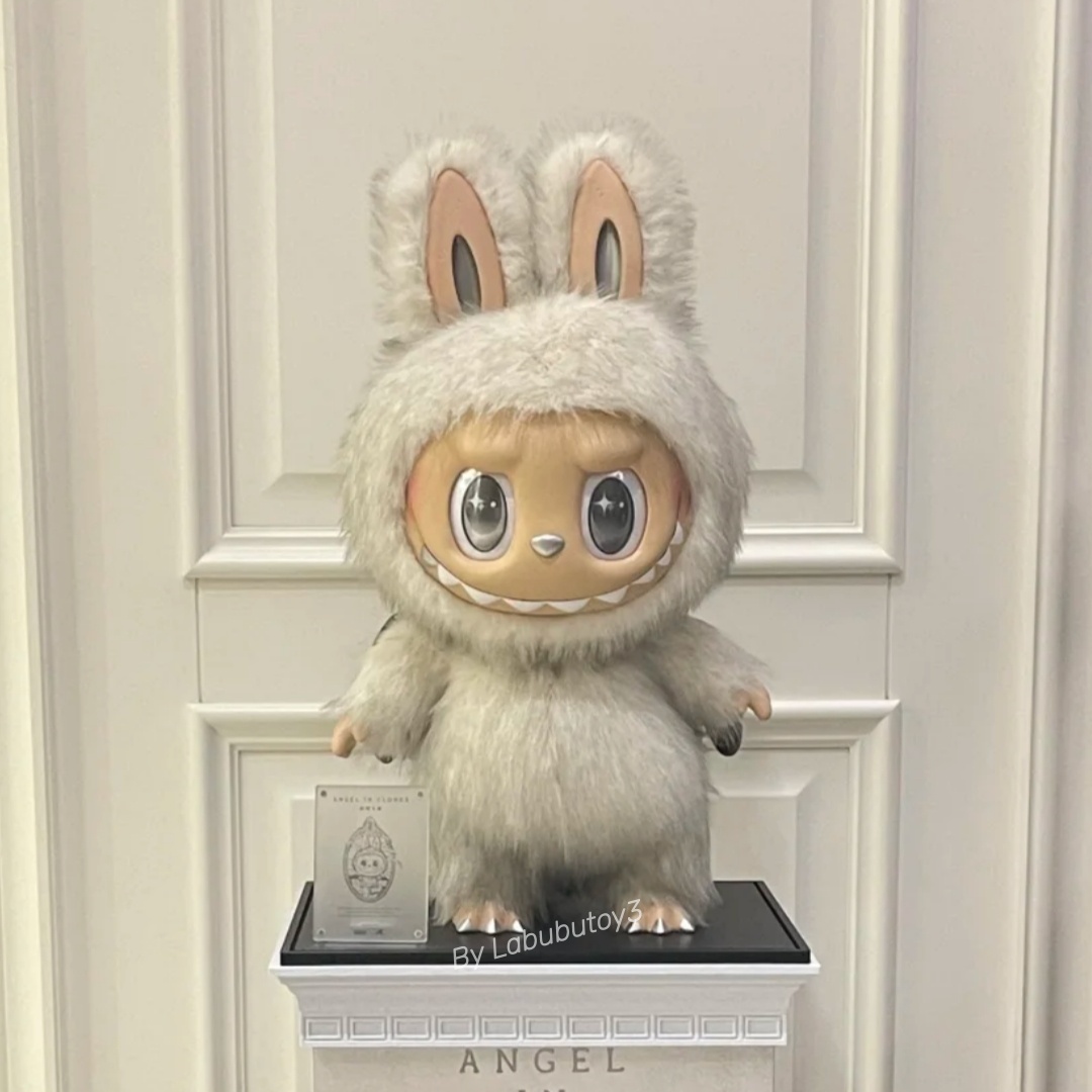 High Quality The Monsters Labubu Large Size Zimomo Angel In Clouds 58cm Giant Vinyl Plush Doll Soft Stuffed Collectible Figure Cute Toy Desktop Orname