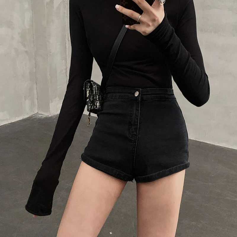 Summer Hot Sale Girls Classic Solid High Waist Jeans Women Fashion Casual Denim Shorts Female Skinny Thin Short Pants M260319