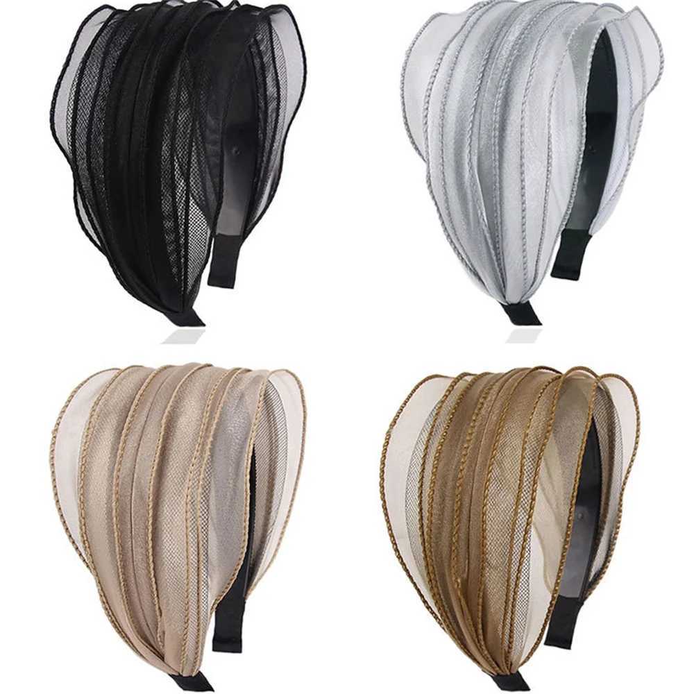 Wide Women Hairband Solid Lace Turban Solid Elastic Hair Bands Hair Accessories Headband for Women Girls Headdress Dropship Gift H260319