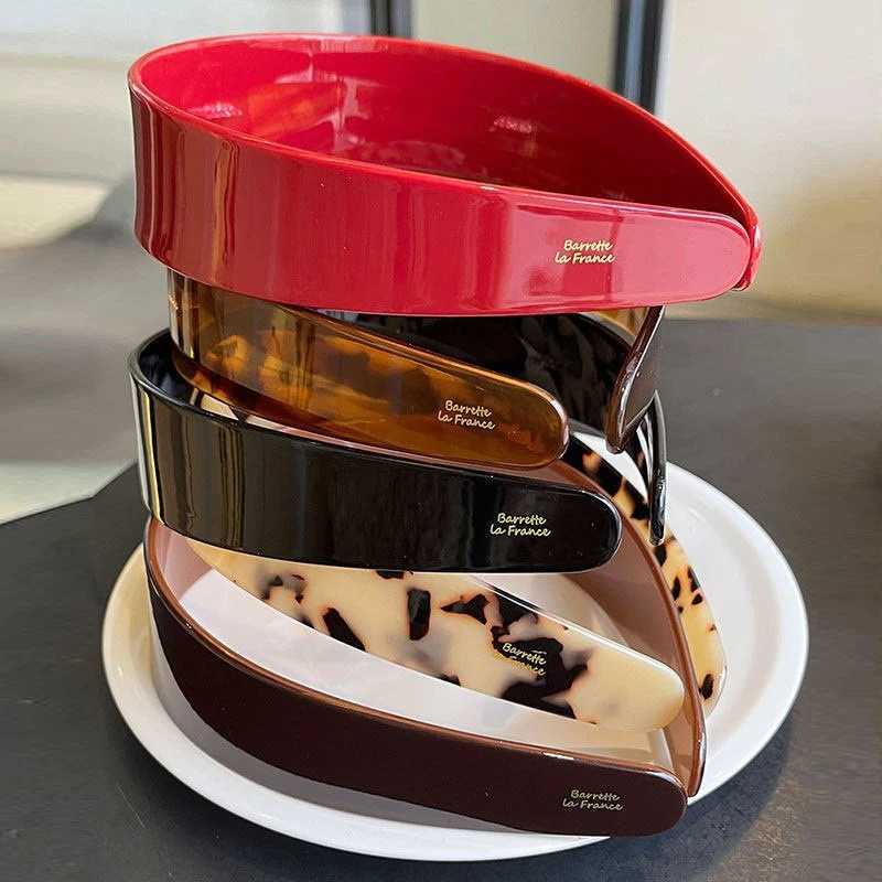 Handmade Tortoiseshell Hairband Simple Design Tortoise Shell Acetate Headband Luxury Design Non-Slip Hair Hoop Styling Decor H260319