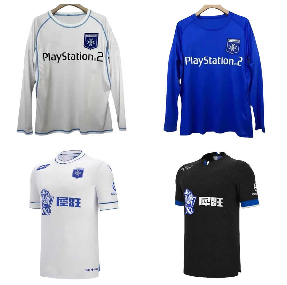 Retro 2003 2004 2025 2026 Auxerre soccer jerseys OSMAN SINAYOKO CISSE MEXES KALOU BOUMSONG BENJANI TAINIO 03 04 Long Sleeves football shirts Uniforms