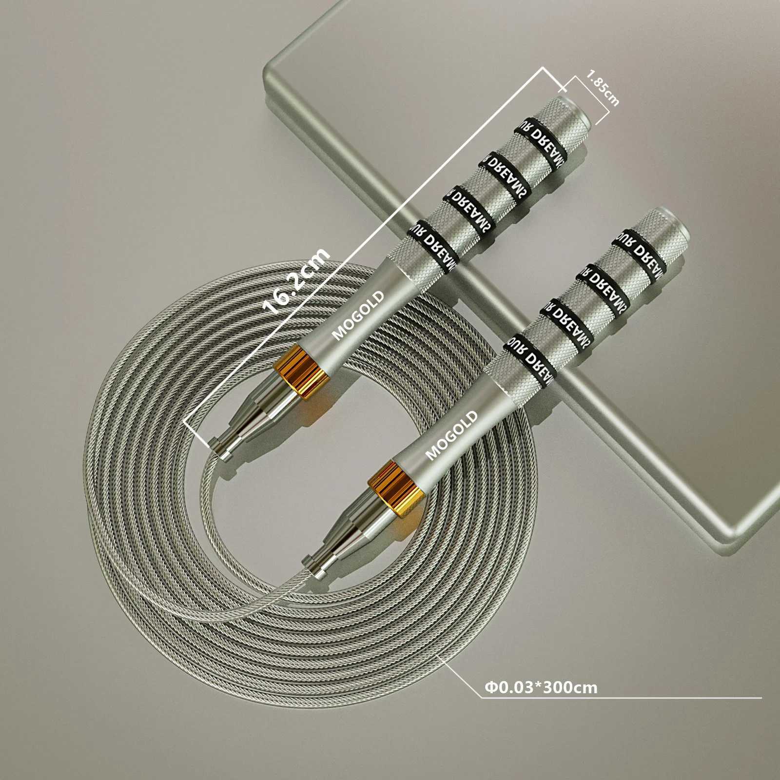 Self-Locking Bearing Skipping Rope Suitable for Human Aerobics Aluminum Alloy Handle Adjustable Rope Length Student Racing a03 M260319