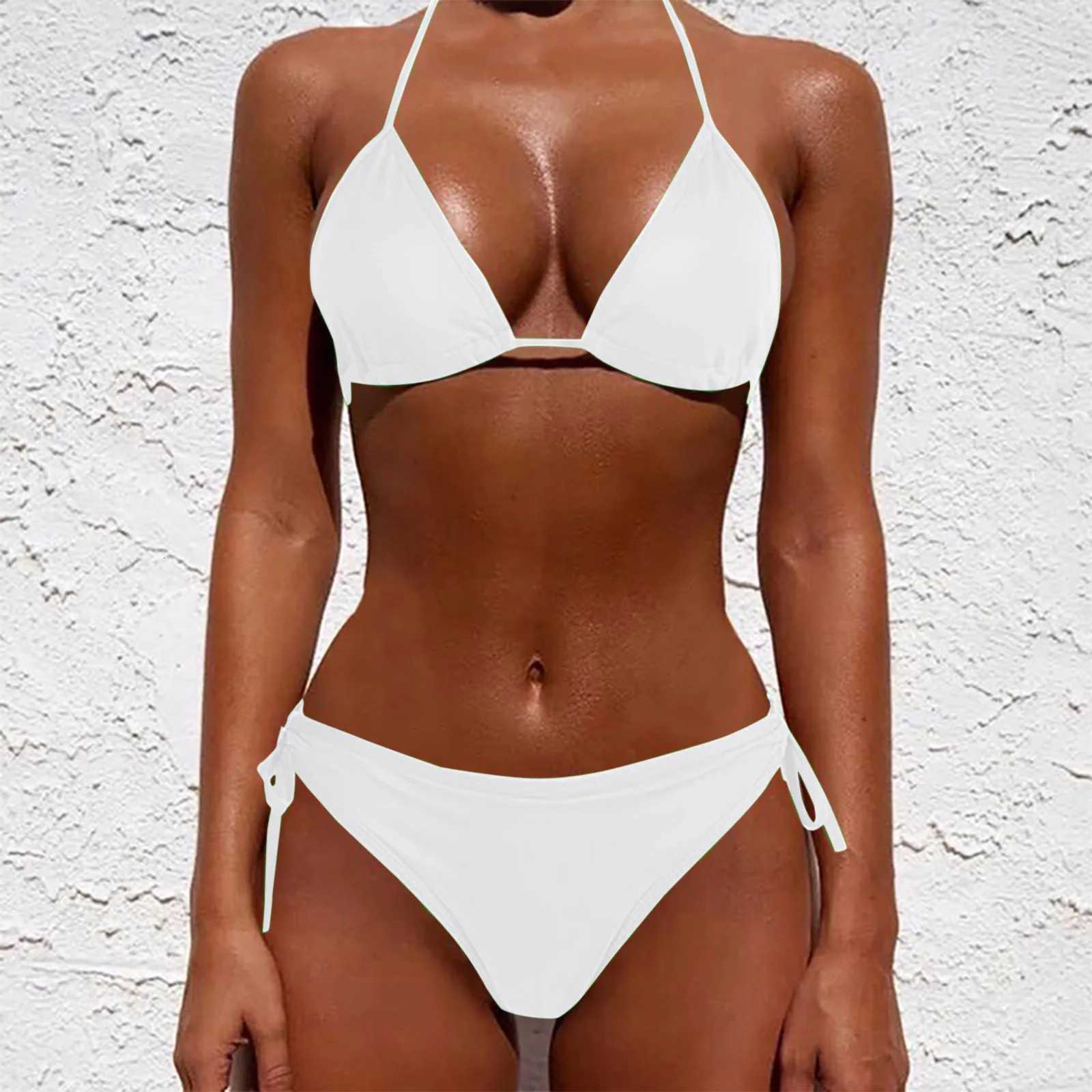 New Brazilian Swimsuit Women Sexy Bikini Set Push-Up Padded Bra Thong Two Pieces Swimwear Beachwear Bathing Suit FemmeT260318