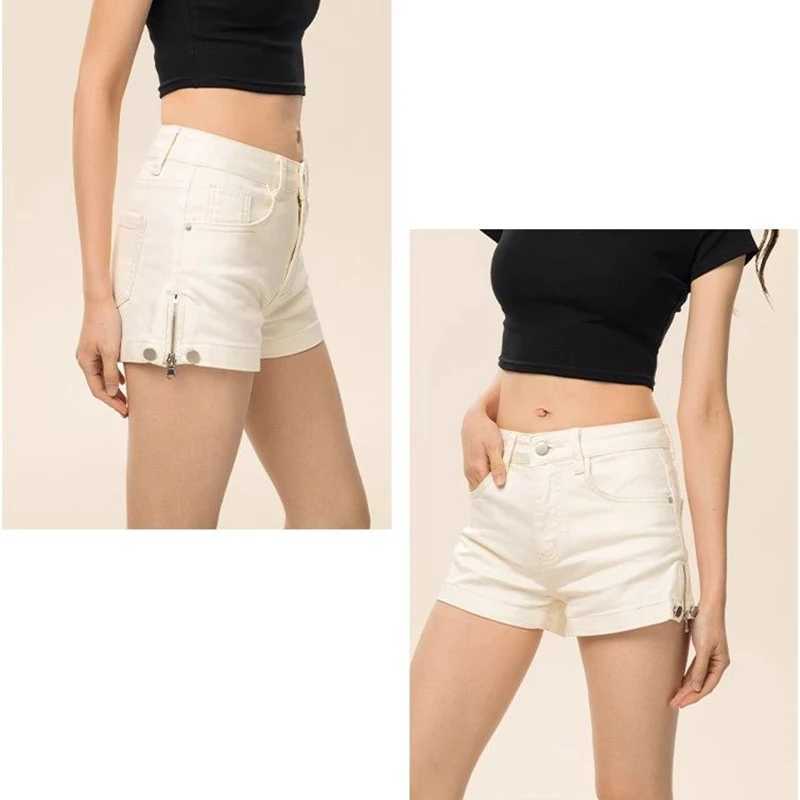 Summer Girls Fashion Low Waist Hot Shorts Women Slim Fit Thin White Denim Pants Hot Sale Lady Classic Korean Short Jeans M260319