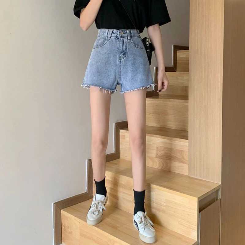 2026 Summer Hot Sale Female Korean Casual Jeans Lady Classic High Waist Denim Shorts Girls Fashion Ripped Short Pants M260319