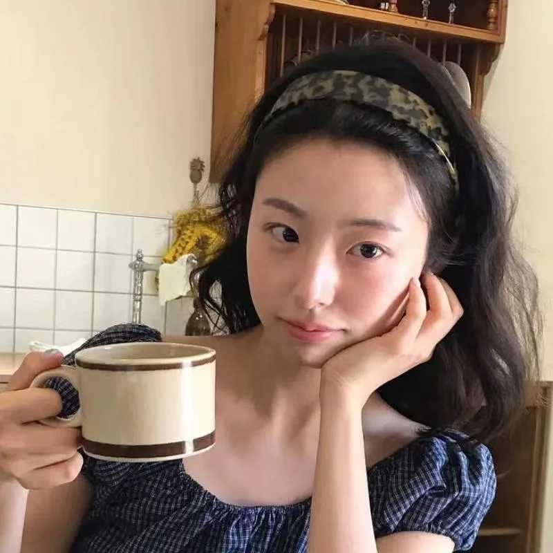 Retro Wide Tortoiseshell Headband Amber Leopard Print Patterned Toothed Non Slip Headband Washing Face Makeup Acetate Headwrap H260319