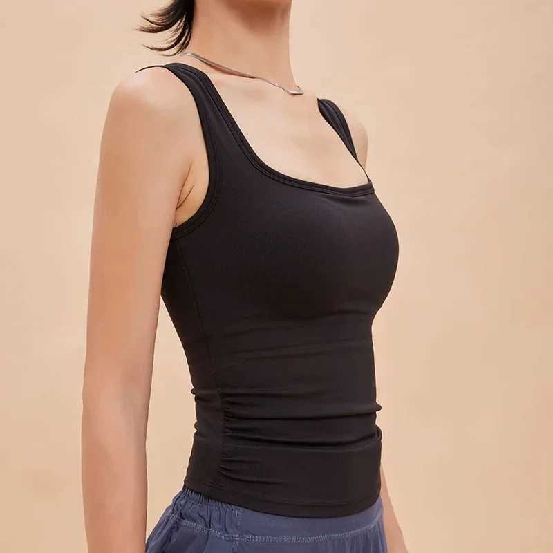 Womens yoga sports vest square collar H-shaped fitness bra Pilates yoga vest Z20260319