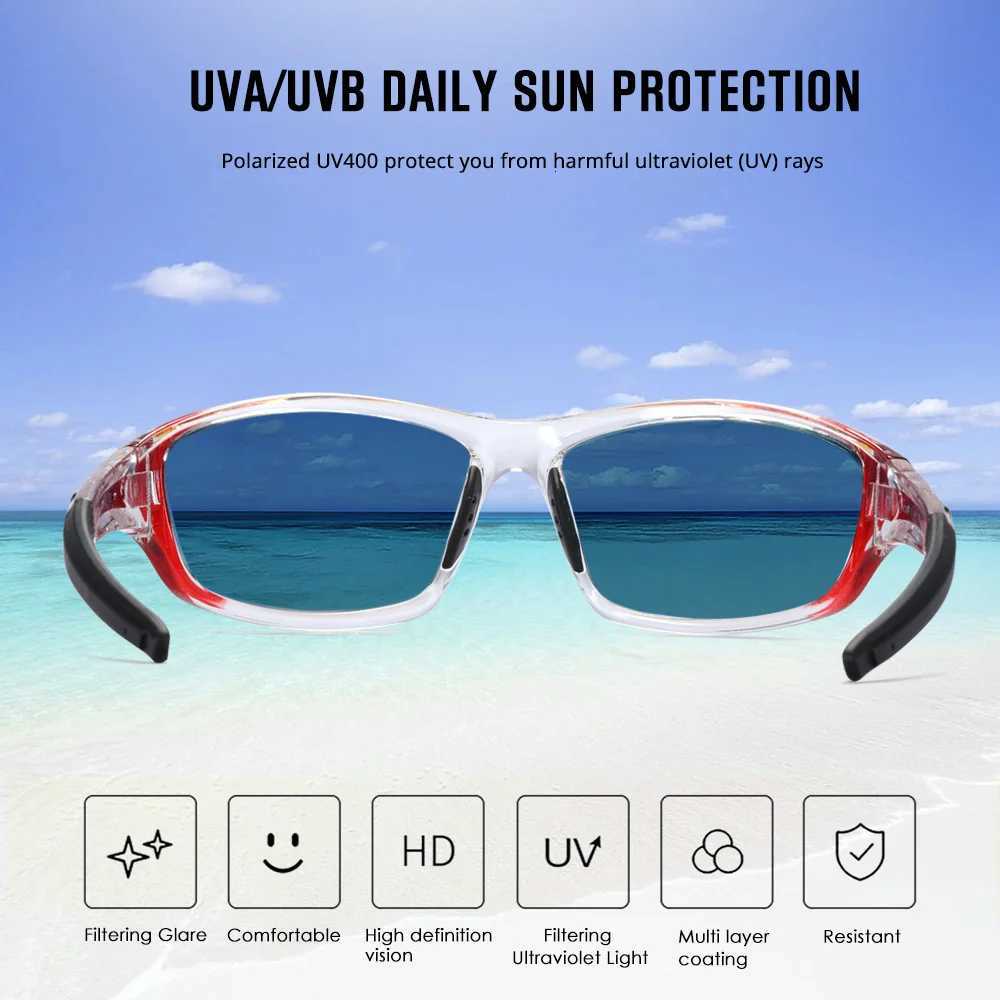 KDEAM Upgraded TR90 Mens Sunglasses Polarized Sports Fishing The Unique Flexible Sun Glasses Men Outdoor Lifestyles Goggles H260319 - view 7