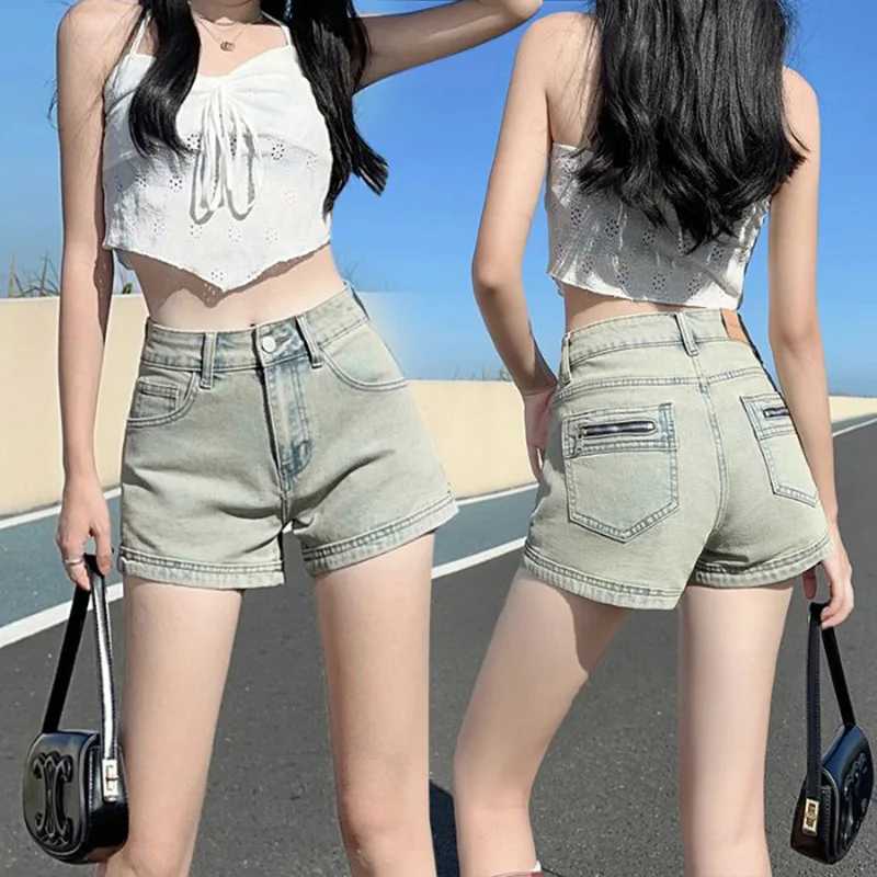 2026 Summer Casual Designer Girls High Waist Jeans Women Korean Fashion Thin Denim Shorts Lady Y2k A-Line Short Pants M260319