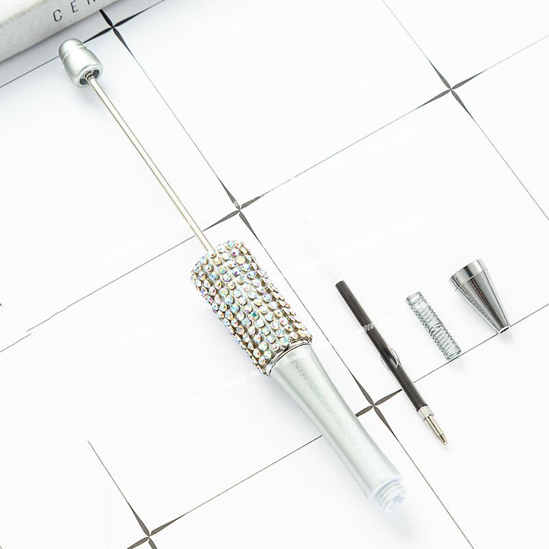 Diamond Add Bead DIY Pen Ballpoint Pens Beads Pens Customizable Lamp Work Craft Writing Tool