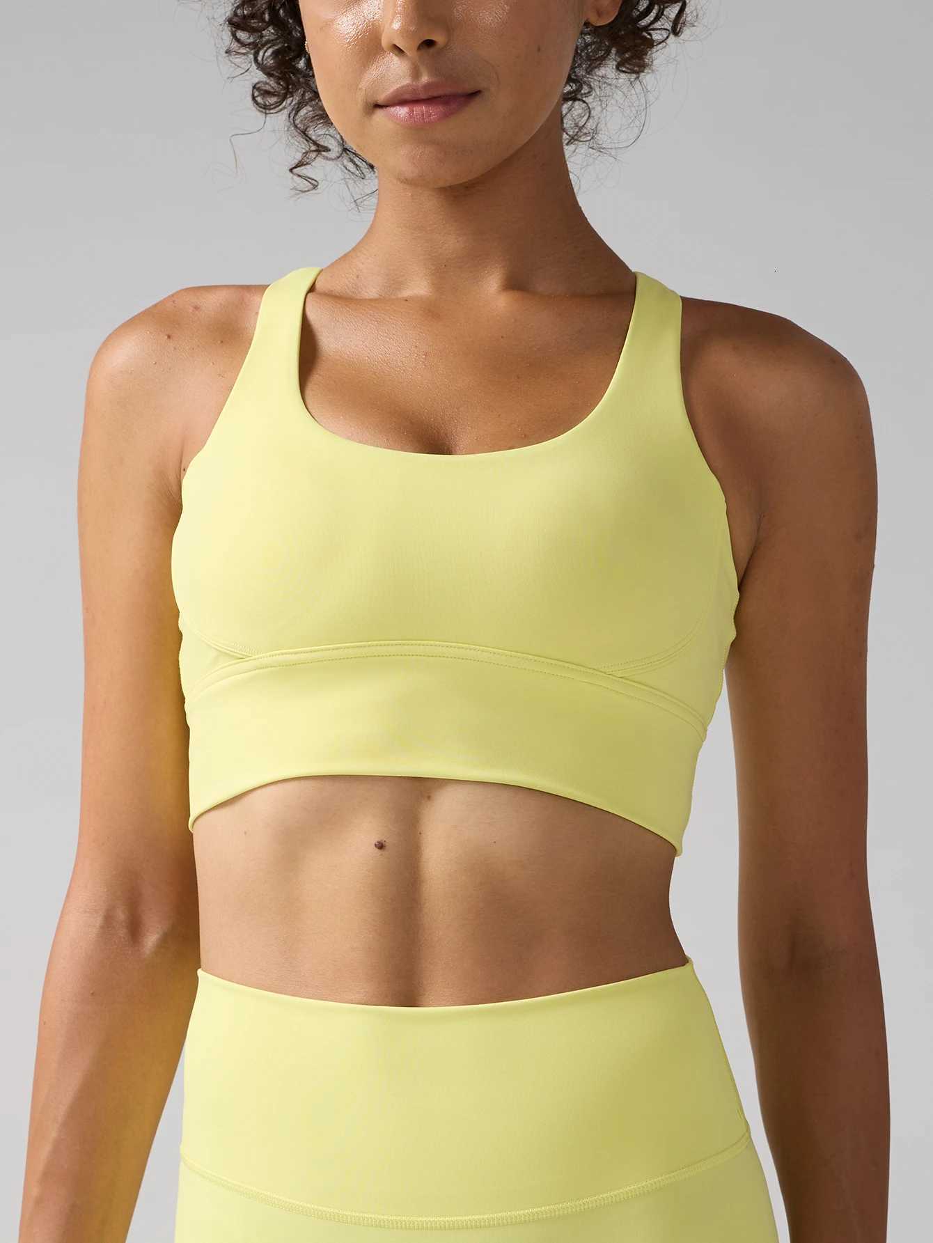 Solid Color Women Sports Bras Back Cross Sports Underwear High Shockproof Breathable Running Cycling Fitness Workout Yoga Vest Z20260319