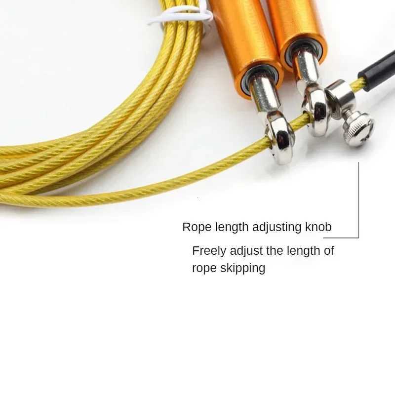 High Fast Speed Rope Wire Rope Jump Rope Aluminum Alloy Handle Adjustable Steel For Fitness Sport with Durable M260319