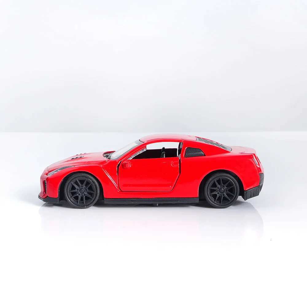 Red Diecast Car143 Scale Pull Back Vehicle Toy with Double Door Openable Home Decor Collectible Model for him Birthday Gifts Y260319