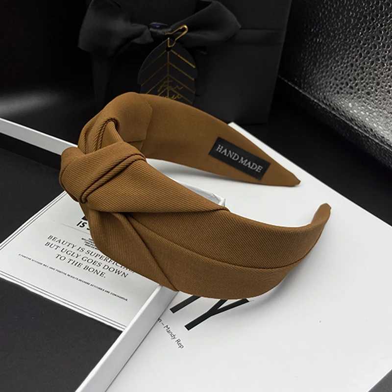 Retro and versatile headband for womens face washing and hair pressing high-end and wide edge hair tie headband H260319