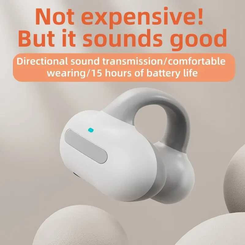 P70 Earclip Wireless Bluetooth Headset OWS Touch Light Mini High Quality Earplugs Anti Sweat HD Sound Stereo Universal Headset D260319