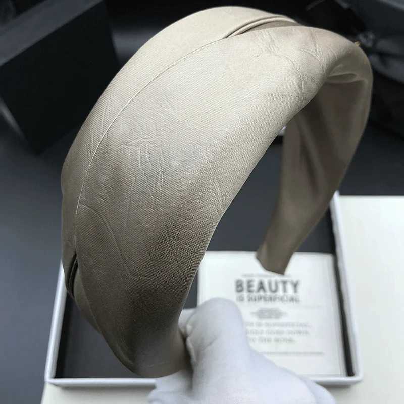 Satin headband for women new high skull top adult headpiece wide edge compression headband H260319