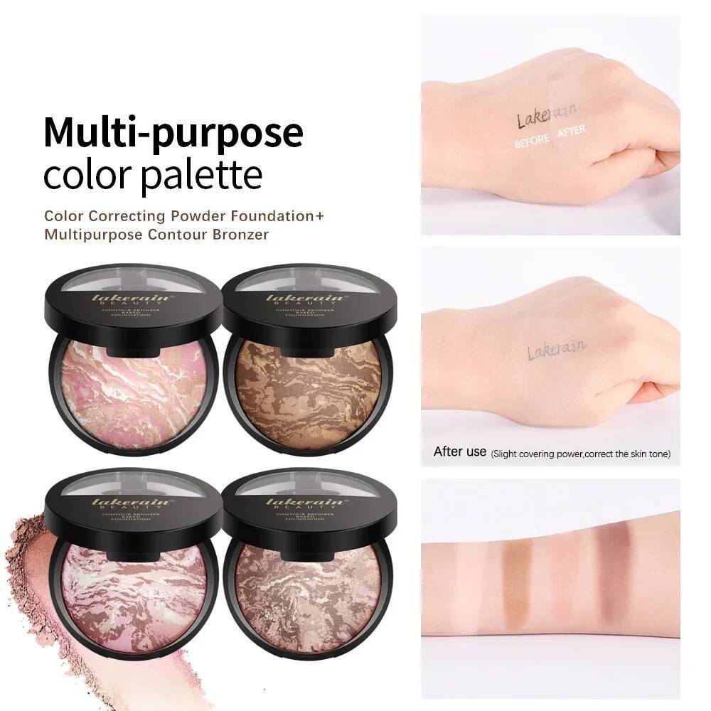 Bestseller Lakerain 3-In-1 Baking Foundation Highlighter Setting Contour Blush Powder Makeups Cosmetics Wholesale Ddmyhappy
