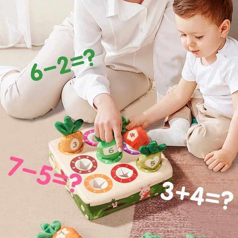 Baby Carrot Harvest Game Montessori Toy Pull Turnip Toddler Motor Skills Training Color Learning Educational Toys For Children Y260319