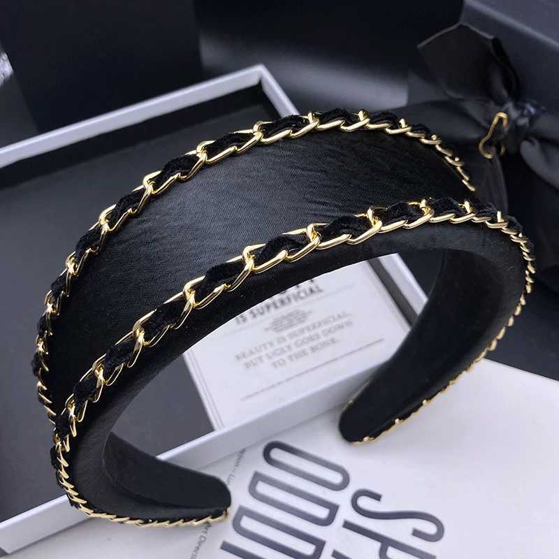 Sponge high skull top hair clip womens light luxury fashion high fixed hair headband wide edge pressed hair headband H260319