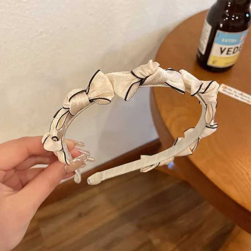 1pc Bow tie headband Korean style temperament small fragrance headband hair clip headband pressure hair accessory H260319