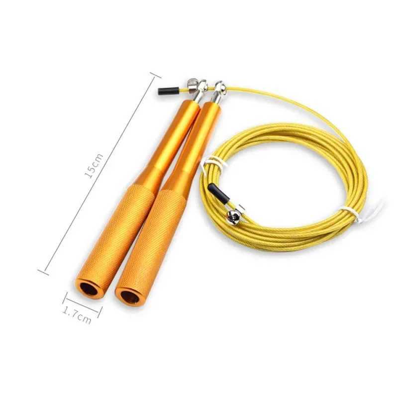 High Fast Speed Rope Wire Rope Jump Rope Aluminum Alloy Handle Adjustable Steel For Fitness Sport with Durable M260319