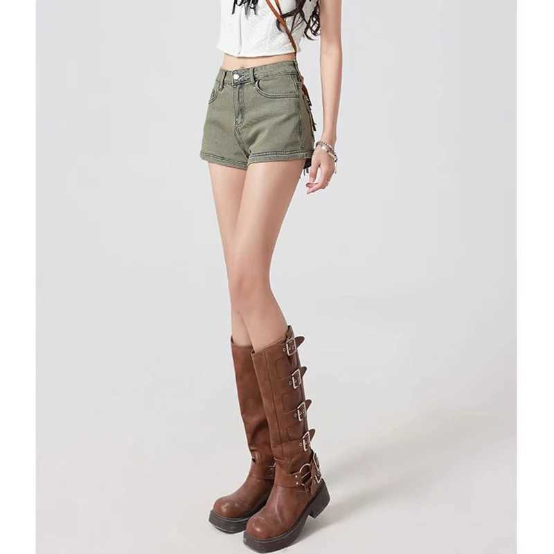 2026 Summer Casual Designer Girls High Waist Jeans Women Korean Fashion Thin Denim Shorts Lady Y2k A-Line Short Pants M260319