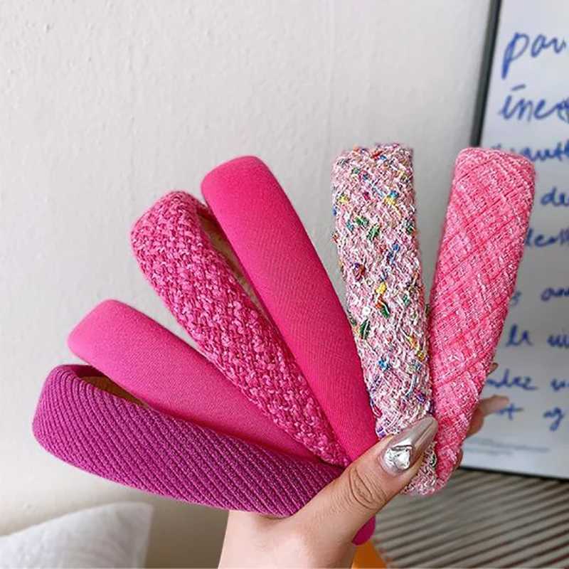 Premium Sense Of Tweed Hair Bands Korean Version Of The Small Fragrant Style Sponge High Skull Top Hair Band Fashion Headdresses H260319