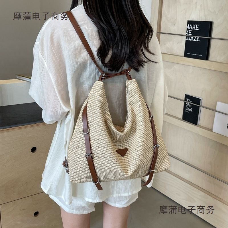 2026 Luxury Brand Women's Retro Shoulder Bag Trendy Large Capacity Commuting Backpack Versatile Lightweight Leisure Vacation Travel Bag Fashion H