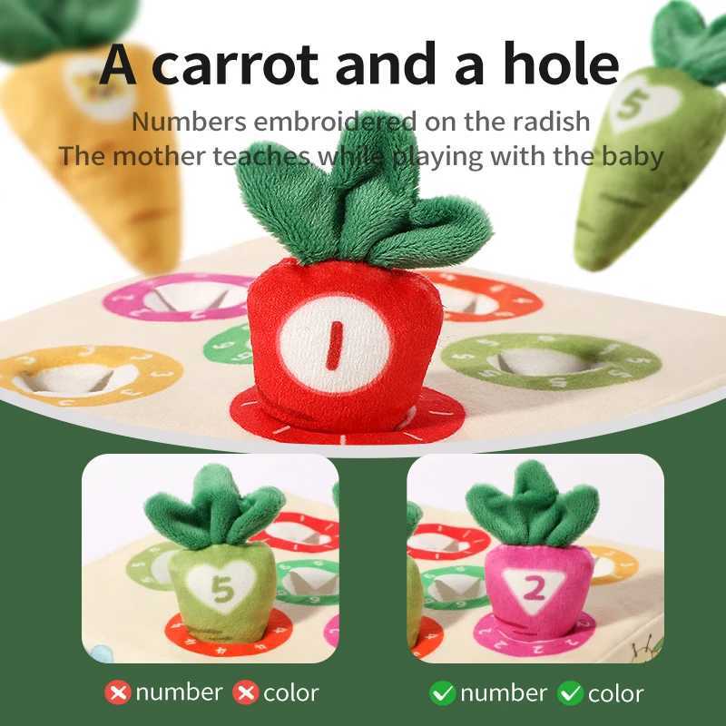 Baby Carrot Harvest Game Montessori Toy Pull Turnip Toddler Motor Skills Training Color Learning Educational Toys For Children Y260319