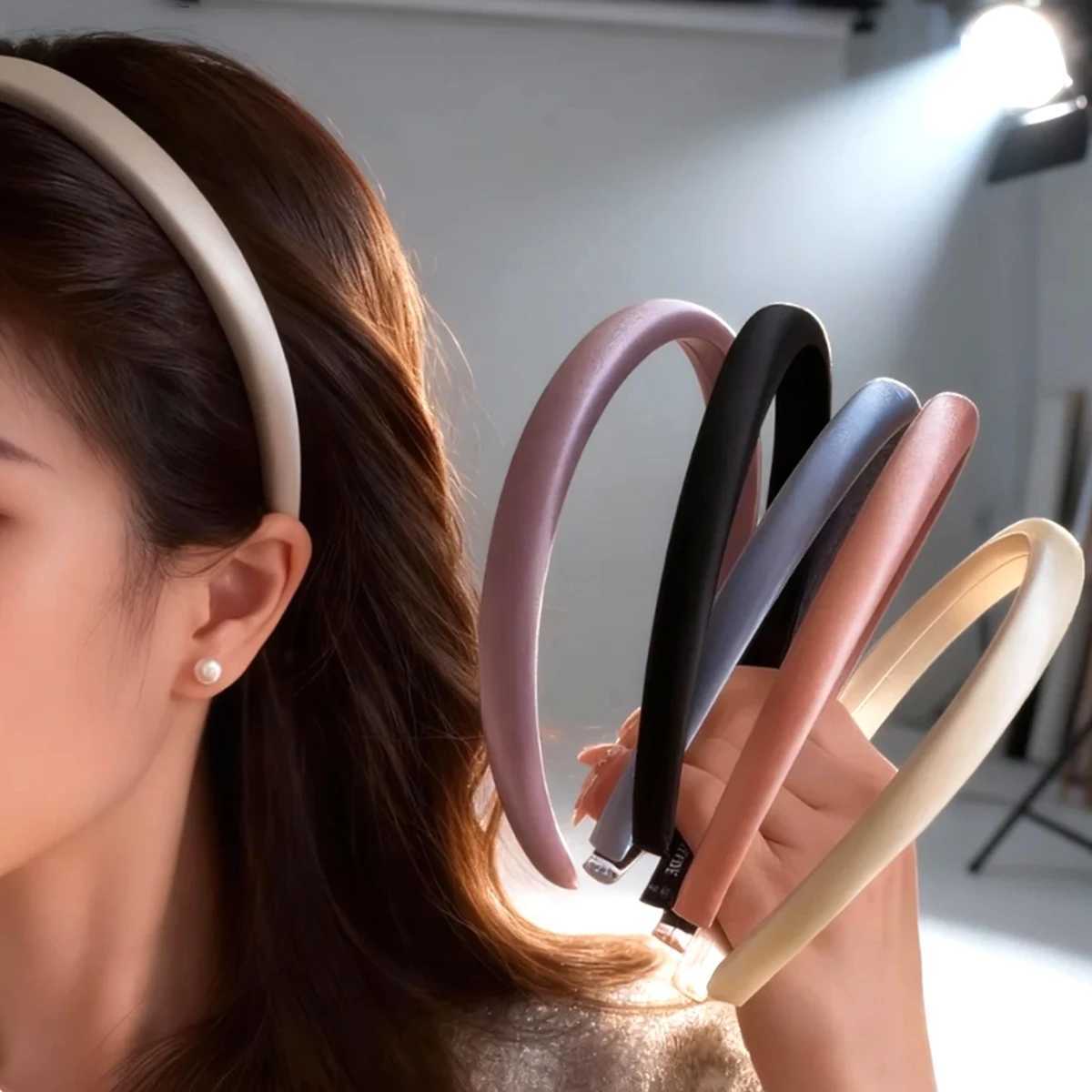 5-Piece Set of Stylish and Elegant Satin Hairbands for Women Suitable for Dresses Parties Balls and Friend Gatherings H260319