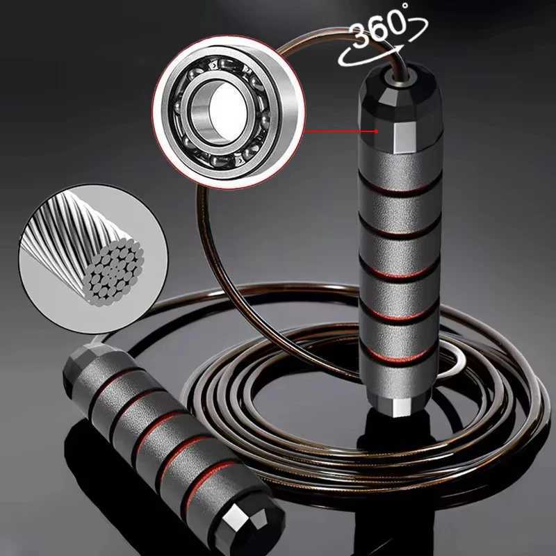 New Jump Rope Steel Wire Skipping Exercise Adjustable Jumping Fitness Workout Training Home Sport Equipment Tangle-Free M260319