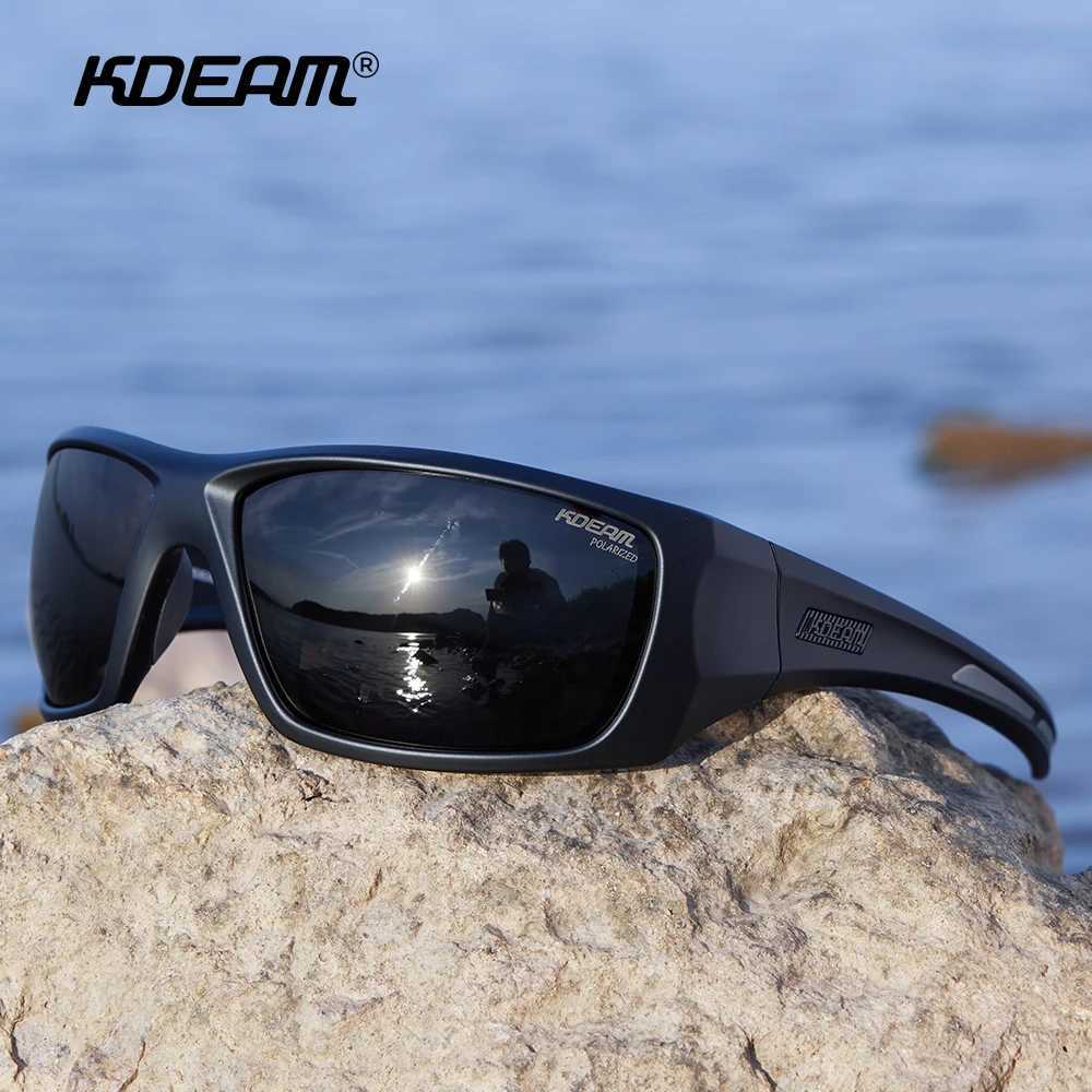 KDEAM Mens Cycling Sunglasses Polarized Great Elasticity Of TR90 Material Riding Sunglasses 12mm Thickness Polarizing Lenses H260319