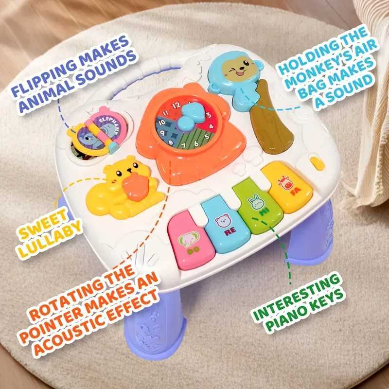 Baby Multifunctional Game Table Animal Sound Learning Piano Keys Cognitive Development Toy Parent Interaction Must-have Y260319