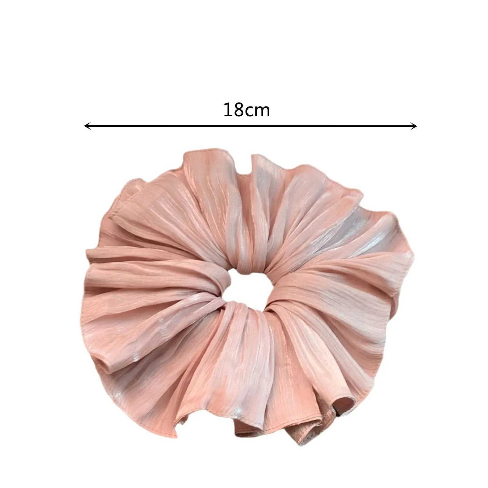2025 Cute Chiffon Flower Scrunchies Women Girl Ball Elastic Hair Band Accessories Tie Hair Ring Rope Headdress Headwear Ornament H260319