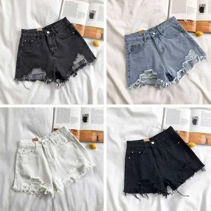 Summer Lady Chic Sexy Fashion Shorts Jeans Girls Raw Edge Casual Mini Denim Pants Female Korean High Waist Short Jeans M260319