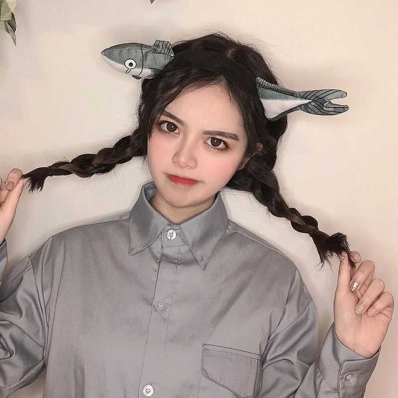 Funny Carrot Headband for Women elegant Salted Fish Wear it when washing your face and going out Hairband Fashion Girl Headwear H260319