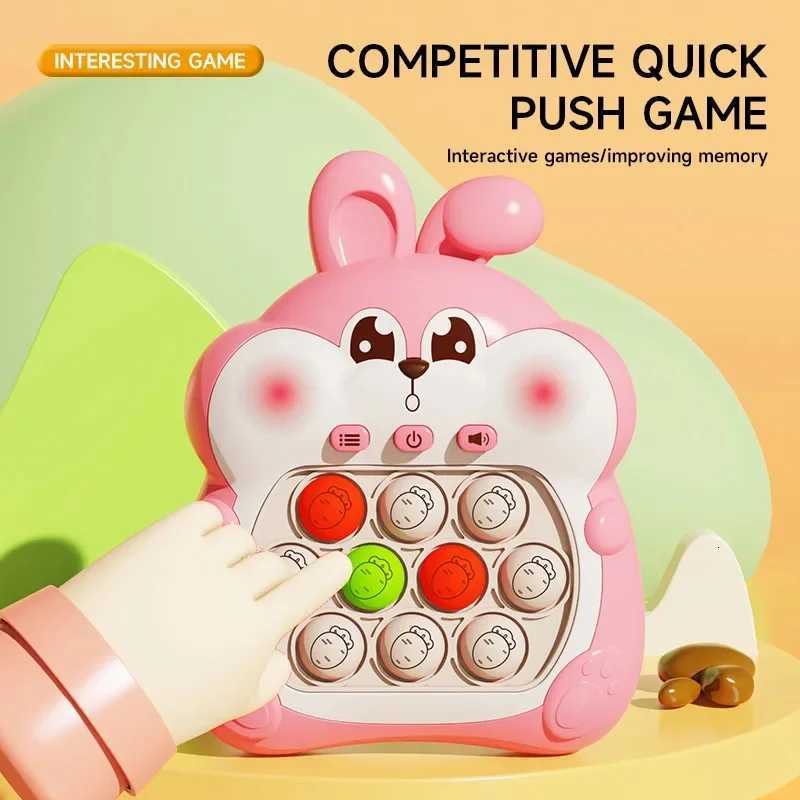 New 5th Generation Cute Rabbit Press and Play Game Console Speed Push and Breakthrough Decompression Toy Y260319