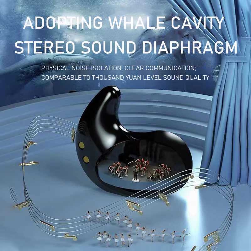 SK Ultra-thin Sleep Headphones 53 Wireless Bluetooth Headset Invisible Earbuds Hidden In Ear Button Sports Earphones Waterproof D260319